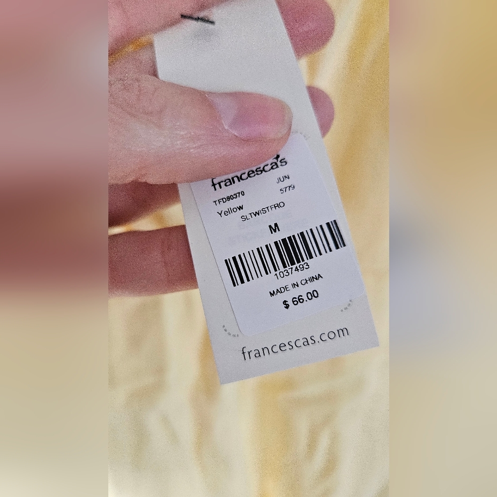 Audrey Parks X Francescas Soft Yellow Jumpsuit - Picture 5 of 7